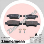 Piduriklotsi komplekt, ketaspidur ZIMMERMANN 24635.160.1