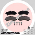 Piduriklotsi komplekt, ketaspidur ZIMMERMANN 29217.205.1