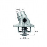 Termostaat, jahutusvedelik MAHLE ORIGINAL TM 12 105