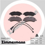 Piduriklotsi komplekt, ketaspidur ZIMMERMANN 25602.170.2