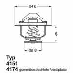 Termostaat, jahutusvedelik WAHLER 4174.82D