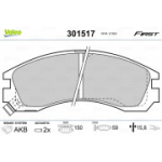 Piduriklotsi komplekt, ketaspidur VALEO 301517