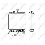 Radiaator, mootorijahutus NRF 516356