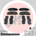 Piduriklotsi komplekt, ketaspidur ZIMMERMANN 25378.185.2