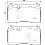 Piduriklotsi komplekt, ketaspidur BREMBO P 85 159