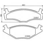 Piduriklotsi komplekt, ketaspidur HELLA 8DB 355 017-521