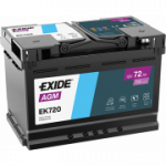 Aku EXIDE AGM EK720 72Ah 760A
