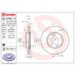 Piduriketas BREMBO 09.A706.11
