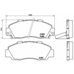 Piduriklotsi komplekt, ketaspidur BREMBO P 28 026