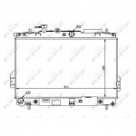 Radiaator, mootorijahutus NRF 53363