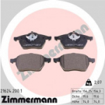 Piduriklotsi komplekt, ketaspidur ZIMMERMANN 21624.200.1