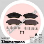 Piduriklotsi komplekt, ketaspidur ZIMMERMANN 24638.190.1
