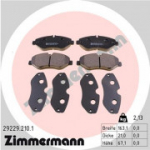 Piduriklotsi komplekt, ketaspidur ZIMMERMANN 29229.210.1