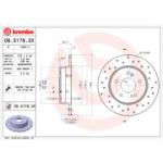 Piduriketas BREMBO 08.5178.3X