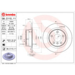 Piduriketas BREMBO 08.C115.11