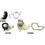 Veepump + hammasrihmakomplekt MAPCO 41629