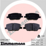 Piduriklotsi komplekt, ketaspidur ZIMMERMANN 22165.200.1