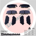 Piduriklotsi komplekt, ketaspidur ZIMMERMANN 21568.150.1