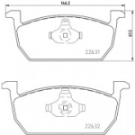Piduriklotsi komplekt, ketaspidur HELLA 8DB 355 032-951