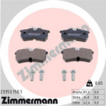 Piduriklotsi komplekt, ketaspidur ZIMMERMANN 23353.150.1