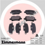 Piduriklotsi komplekt, ketaspidur ZIMMERMANN 24086.155.1