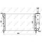 Radiaator, mootorijahutus NRF 53124