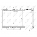 Radiaator, mootorijahutus NRF 58226A