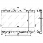 Radiaator, mootorijahutus NRF 53356
