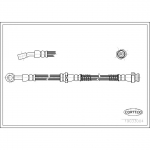 Pidurivoolik CORTECO 19033004