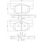 Piduriklotsi komplekt, ketaspidur MAPCO 6731