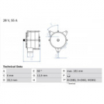 Generaator BOSCH 0 986 037 410