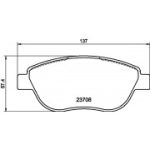 Piduriklotsi komplekt, ketaspidur HELLA 8DB 355 011-331
