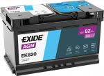 Aku EXIDE AGM EK820 82Ah 800A