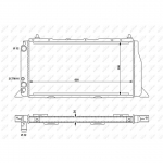 Radiaator, mootorijahutus NRF 54603