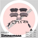 Piduriklotsi komplekt, ketaspidur ZIMMERMANN 25214.175.3
