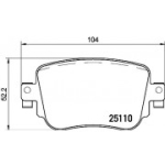 Piduriklotsi komplekt, ketaspidur BREMBO P 85 135