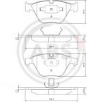 Piduriklotsi komplekt, ketaspidur A.B.S. 37346