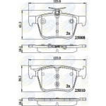 Piduriklotsi komplekt, ketaspidur COMLINE CBP02156
