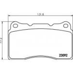 Piduriklotsi komplekt, ketaspidur HELLA 8DB 355 011-431