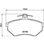 Piduriklotsi komplekt, ketaspidur HELLA 8DB 355 017-901