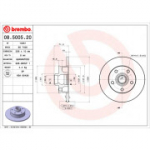 Piduriketas BREMBO 08.5005.20