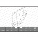 Piduriklotsi komplekt, trummelpidur FERODO K19708.0-F3661