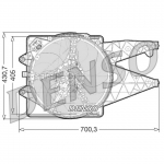 Ventilaator, mootorijahutus DENSO DER01020