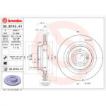 Piduriketas BREMBO 09.B745.41