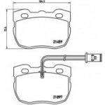 Piduriklotsi komplekt, ketaspidur BREMBO P 44 004