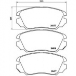 Piduriklotsi komplekt, ketaspidur BREMBO P 59 054