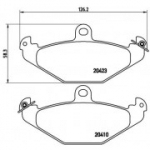 Piduriklotsi komplekt, ketaspidur BREMBO P 68 017