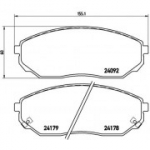 Piduriklotsi komplekt, ketaspidur BREMBO P 30 019