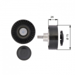 Seade ja juhtrull, soonrihm GATES T36385