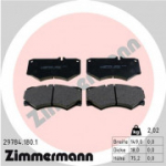 Piduriklotsi komplekt, ketaspidur ZIMMERMANN 29784.180.1